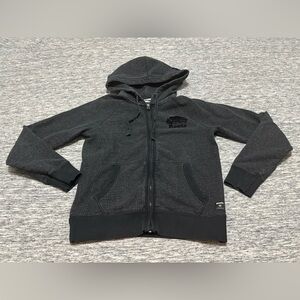 Roots Zip Up Hooded Sweater Size Small